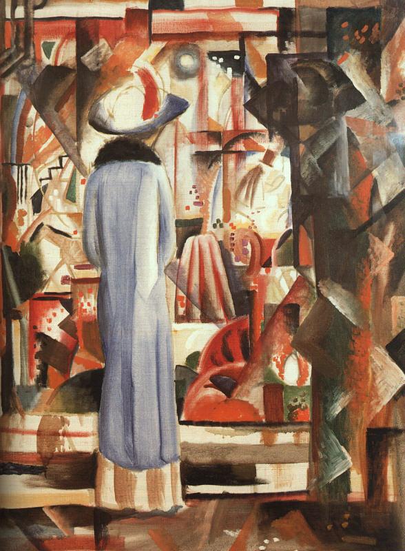 August Macke Large Bright Shop Window oil painting picture